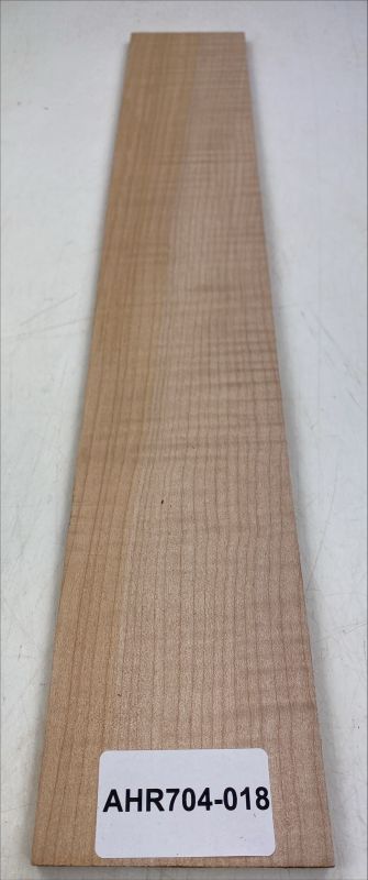 Fretboard Maple flamed, "Caramel", 600x95x9mm Unique Piece #018